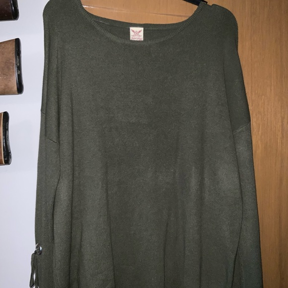 Faded glory sweater. XL. Green sweater. Never worn. - Picture 4 of 4